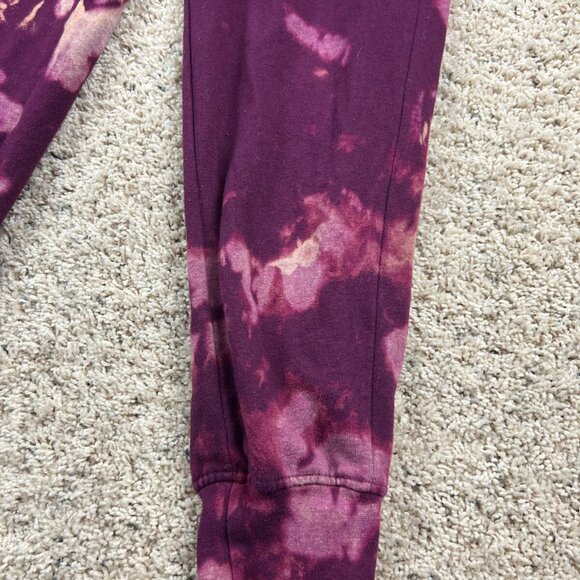 Champion Athleticwear Sweatpants Size Small Red White Tie Dye Drawstring - Picture 2 of 10